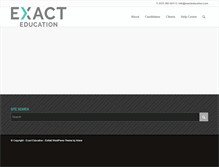 Tablet Screenshot of exacteducation.com